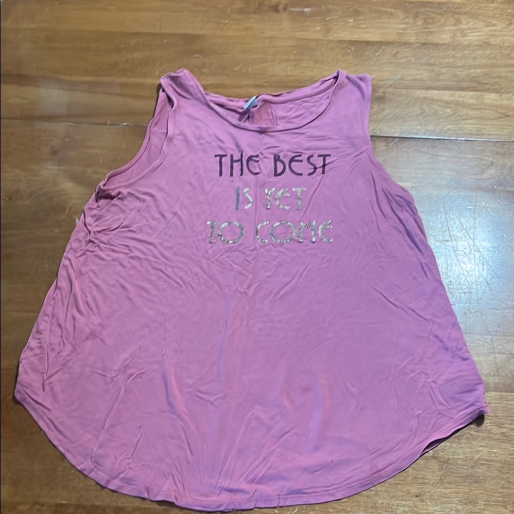 Old Navy Pink Graphic Tank Top